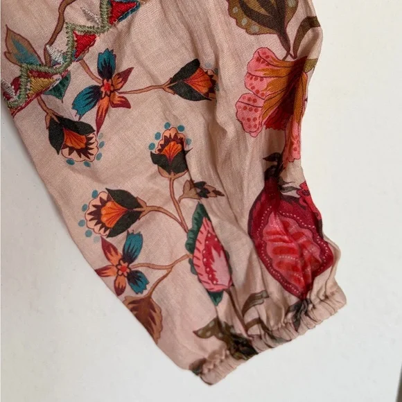 Johnny Was Embroidered Floral Blouse Women’s size XS - Picture 4 of 7